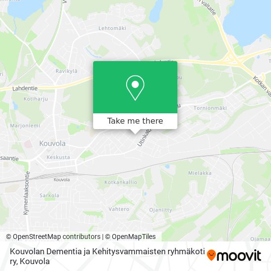 Kouvolan Dementia ja Kehitysvammaisten ryhmäkoti ry map