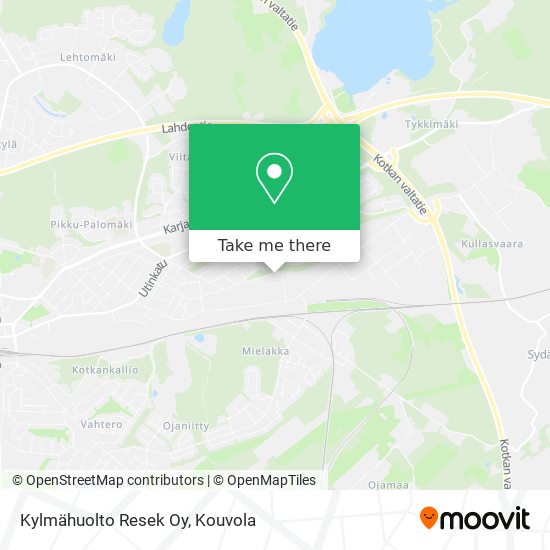 Kylmähuolto Resek Oy map