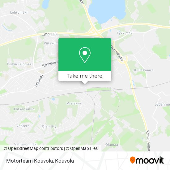 Motorteam Kouvola map