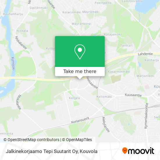 Jalkinekorjaamo Tepi Suutarit Oy map