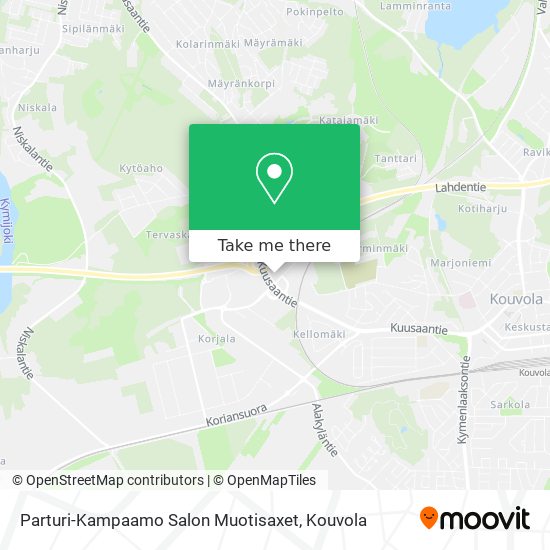 Parturi-Kampaamo Salon Muotisaxet map