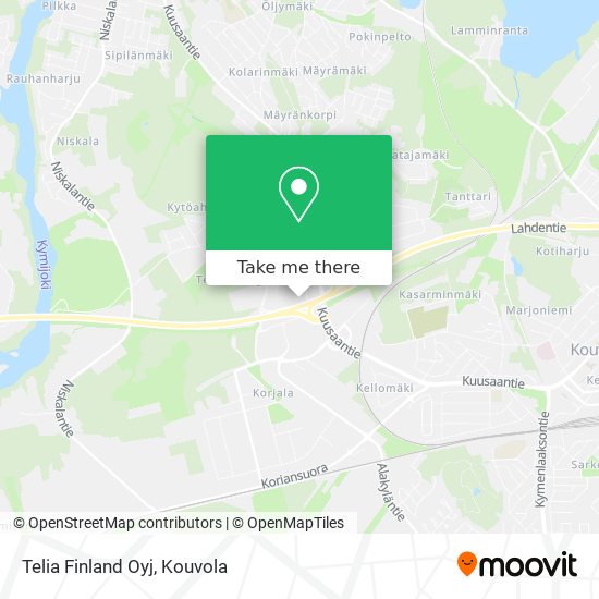 How to get to Telia Finland Oyj in Kuusankoski by Bus?