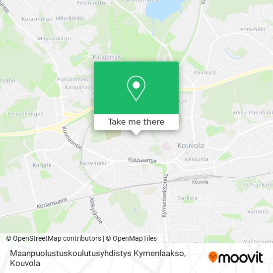 Maanpuolustuskoulutusyhdistys Kymenlaakso map