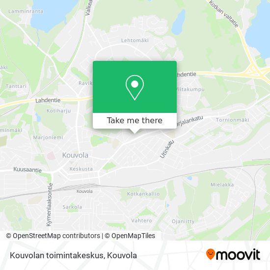 Kouvolan toimintakeskus map