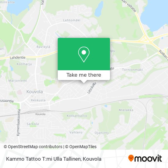 Kammo Tattoo T:mi Ulla Tallinen map