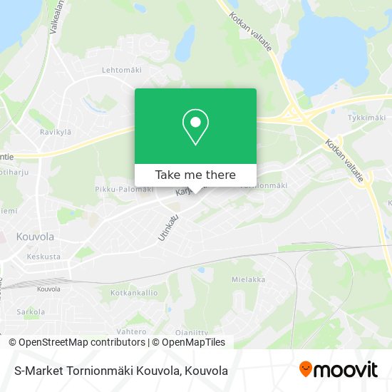 S-Market Tornionmäki Kouvola map