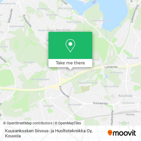 Kuusankosken Siivous- ja Huoltotekniikka Oy map