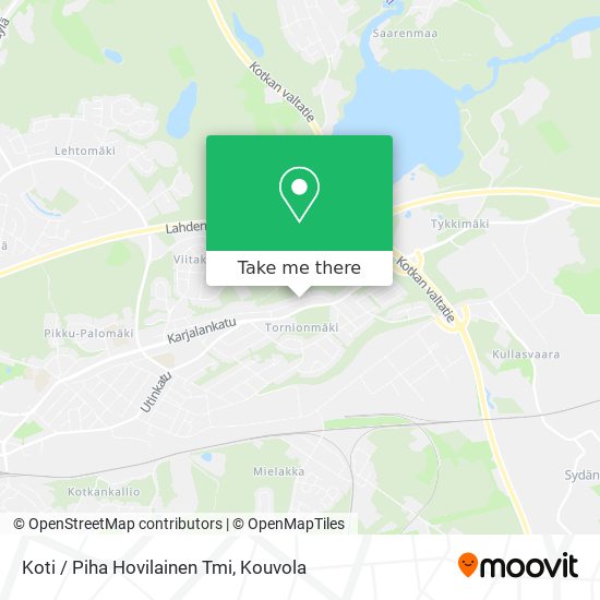 Koti / Piha Hovilainen Tmi map