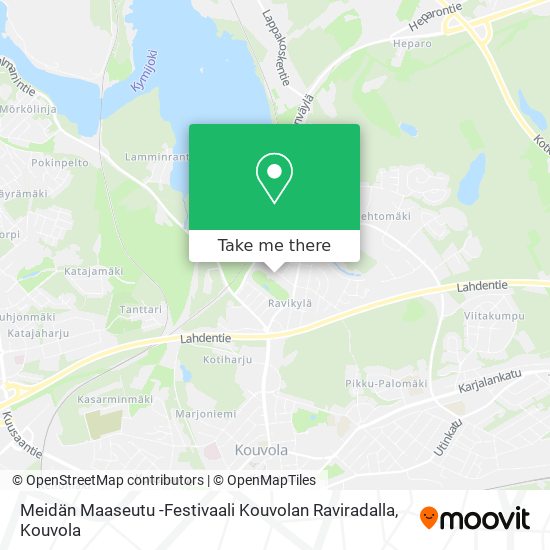 Meidän Maaseutu -Festivaali Kouvolan Raviradalla map