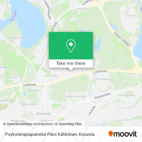 Psykoterapiapalvelut Päivi Kähkönen map