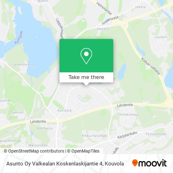 Asunto Oy Valkealan Koskenlaskijantie 4 map