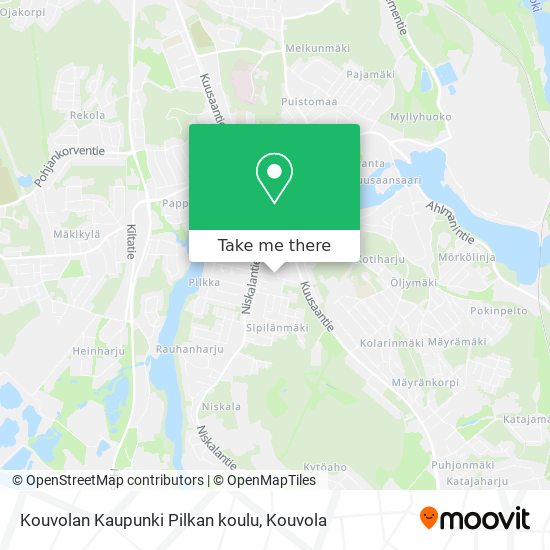 Kouvolan Kaupunki Pilkan koulu map
