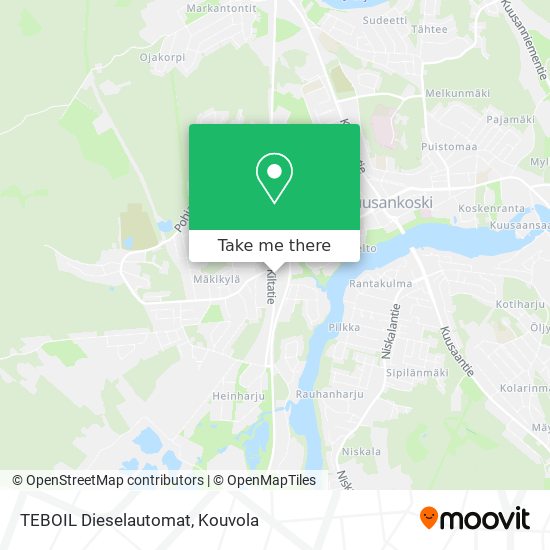 TEBOIL Dieselautomat map