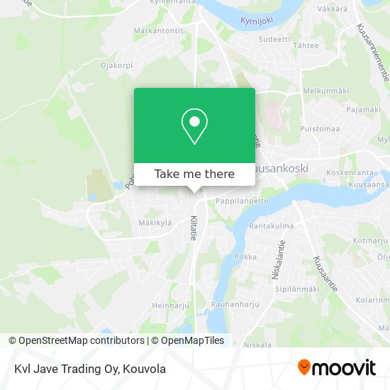 Kvl Jave Trading Oy map