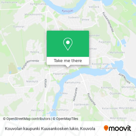 Kouvolan kaupunki Kuusankosken lukio map