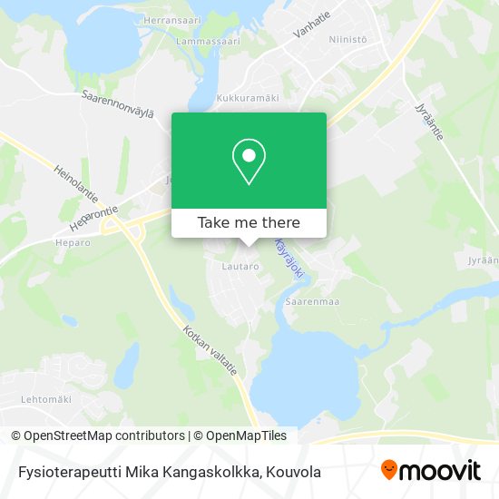 Fysioterapeutti Mika Kangaskolkka map