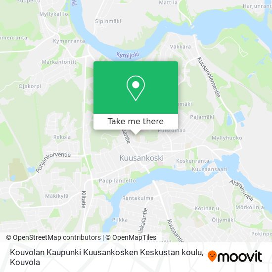 Kouvolan Kaupunki Kuusankosken Keskustan koulu map