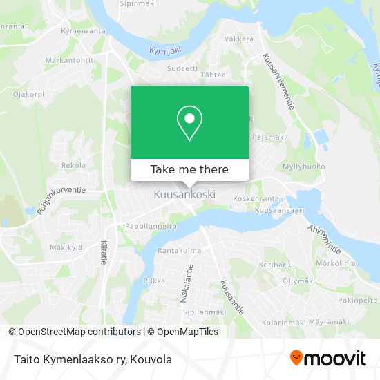 Taito Kymenlaakso ry map