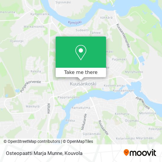 Osteopaatti Marja Munne map