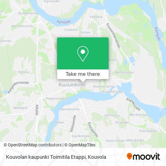 Kouvolan kaupunki Toimitila Etappi map