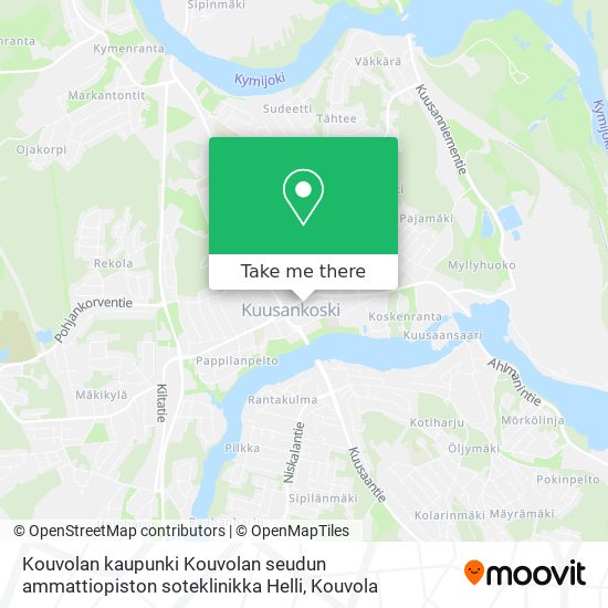 Kouvolan kaupunki Kouvolan seudun ammattiopiston soteklinikka Helli map