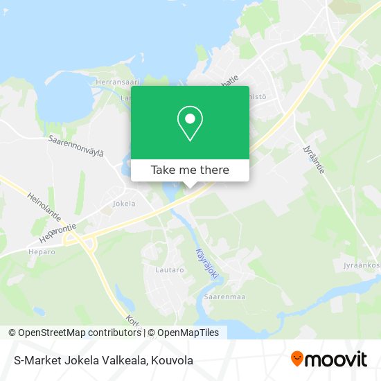 S-Market Jokela Valkeala map