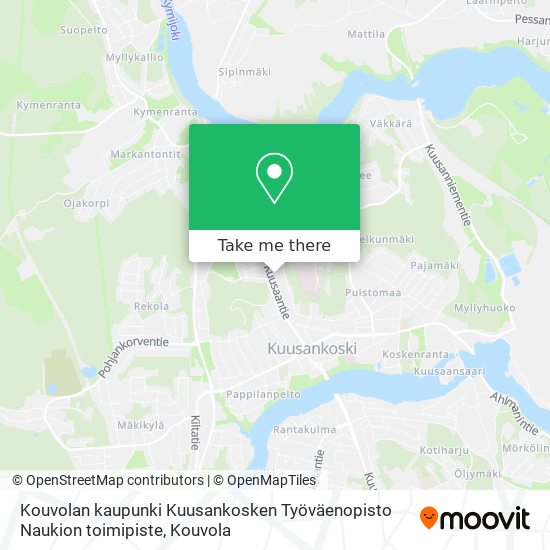 Kouvolan kaupunki Kuusankosken Työväenopisto Naukion toimipiste map