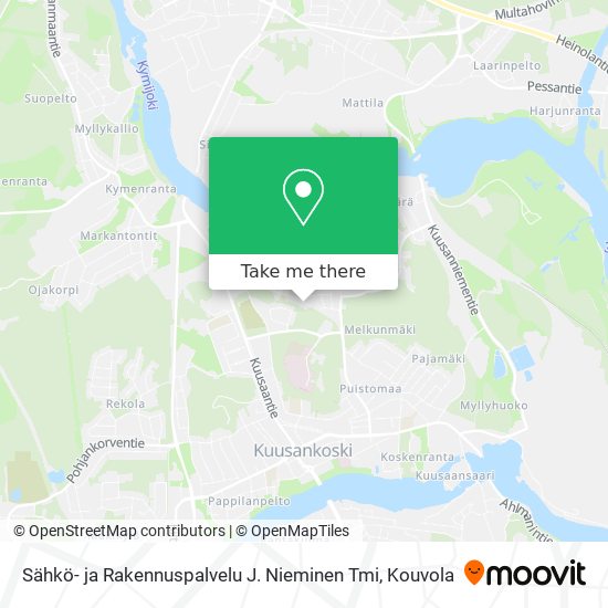 Sähkö- ja Rakennuspalvelu J. Nieminen Tmi map