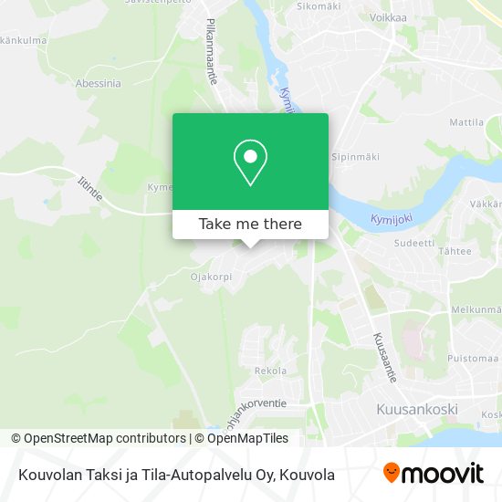 Kouvolan Taksi ja Tila-Autopalvelu Oy map