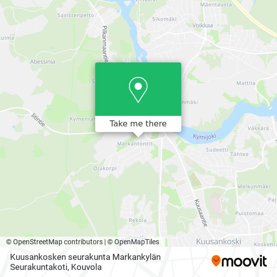 Kuusankosken seurakunta Markankylän Seurakuntakoti map