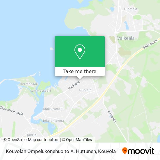Kouvolan Ompelukonehuolto A. Huttunen map