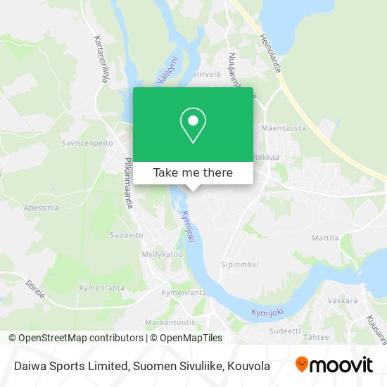 Daiwa Sports Limited, Suomen Sivuliike map