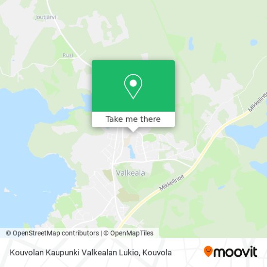 Kouvolan Kaupunki Valkealan Lukio map