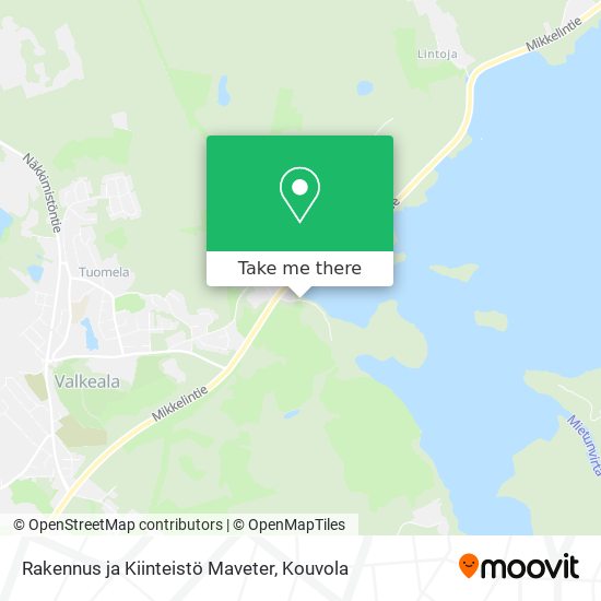 Rakennus ja Kiinteistö Maveter map