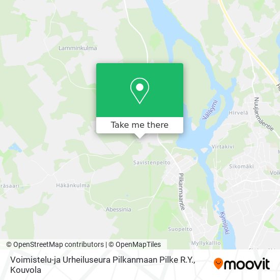 Voimistelu-ja Urheiluseura Pilkanmaan Pilke R.Y. map