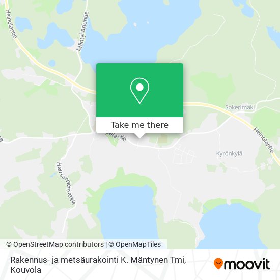 Rakennus- ja metsäurakointi K. Mäntynen Tmi map