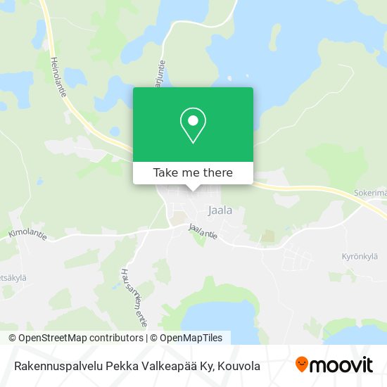 Rakennuspalvelu Pekka Valkeapää Ky map