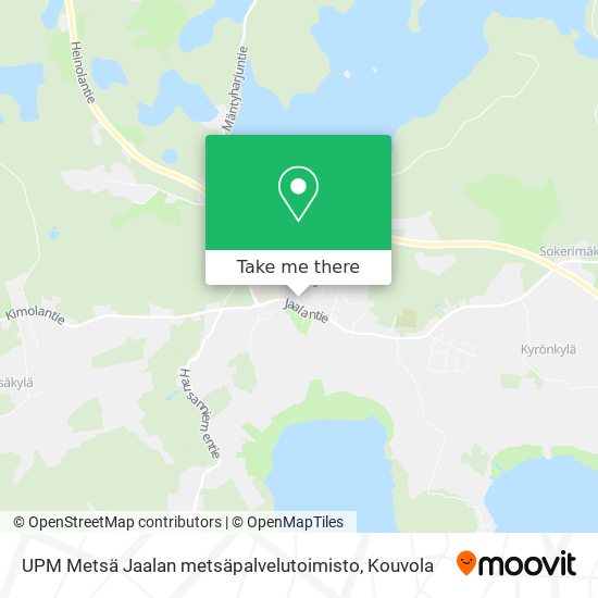 UPM Metsä Jaalan metsäpalvelutoimisto map