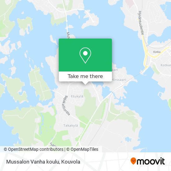 Mussalon Vanha koulu map