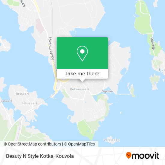 Beauty N Style Kotka map