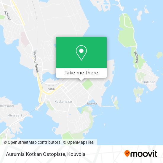 Aurumia Kotkan Ostopiste map