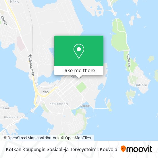 Kotkan Kaupungin Sosiaali-ja Terveystoimi map