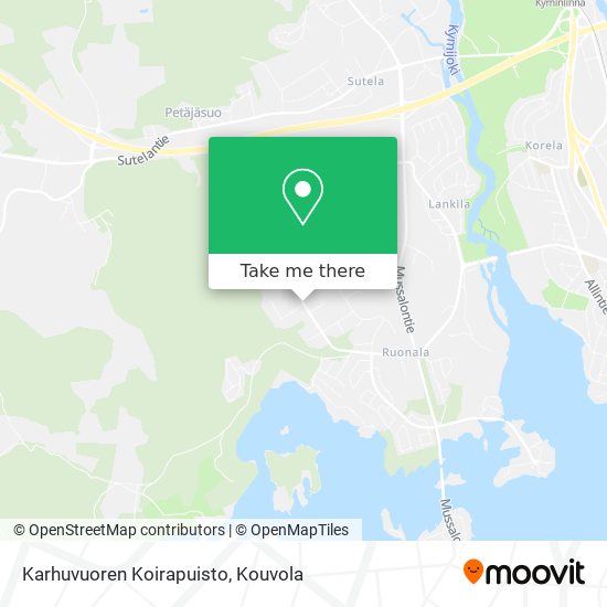 Karhuvuoren Koirapuisto map