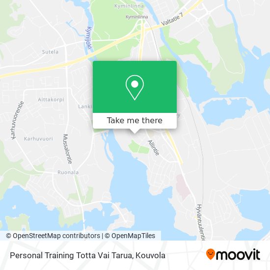 Personal Training Totta Vai Tarua map