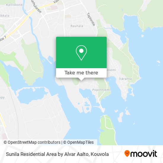 Sunila Residential Area by Alvar Aalto map