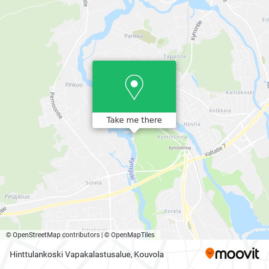 Hinttulankoski Vapakalastusalue map
