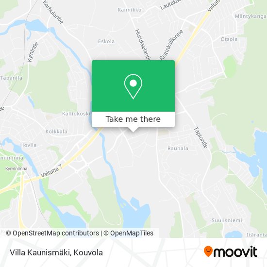 Villa Kaunismäki map