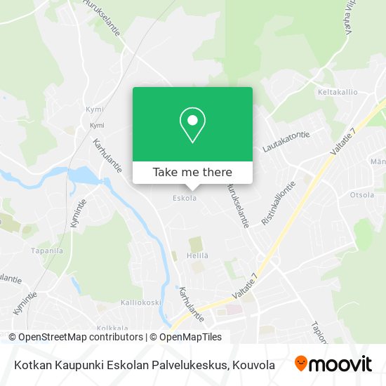 Kotkan Kaupunki Eskolan Palvelukeskus map