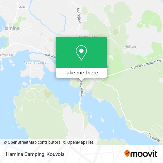 Hamina Camping map