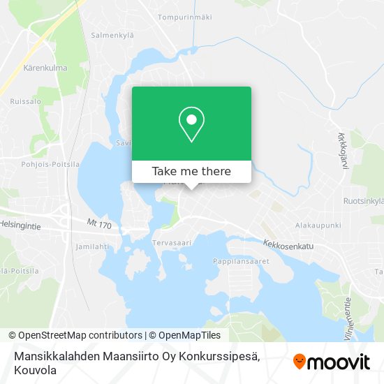 Mansikkalahden Maansiirto Oy Konkurssipesä map